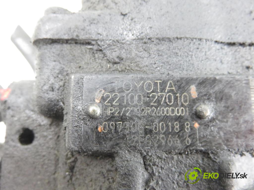 TOYOTA RAV 4 II (_A2_) SUV 2002 85,00 2.0 D-4D 4WD 116 - 1CD-FTV 1995,00 Pumpa vysokého tlaku 2210027010 ; 09730000188