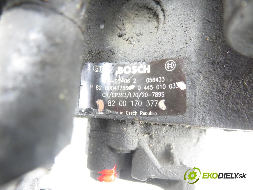 RENAULT MASTER II Skrzynia (FD) FURGON 2004 66,00 2.2 dCI 90 - G9T 750 2188,00 Pumpa vysokého tlaku 0445010033 ; 8200170377