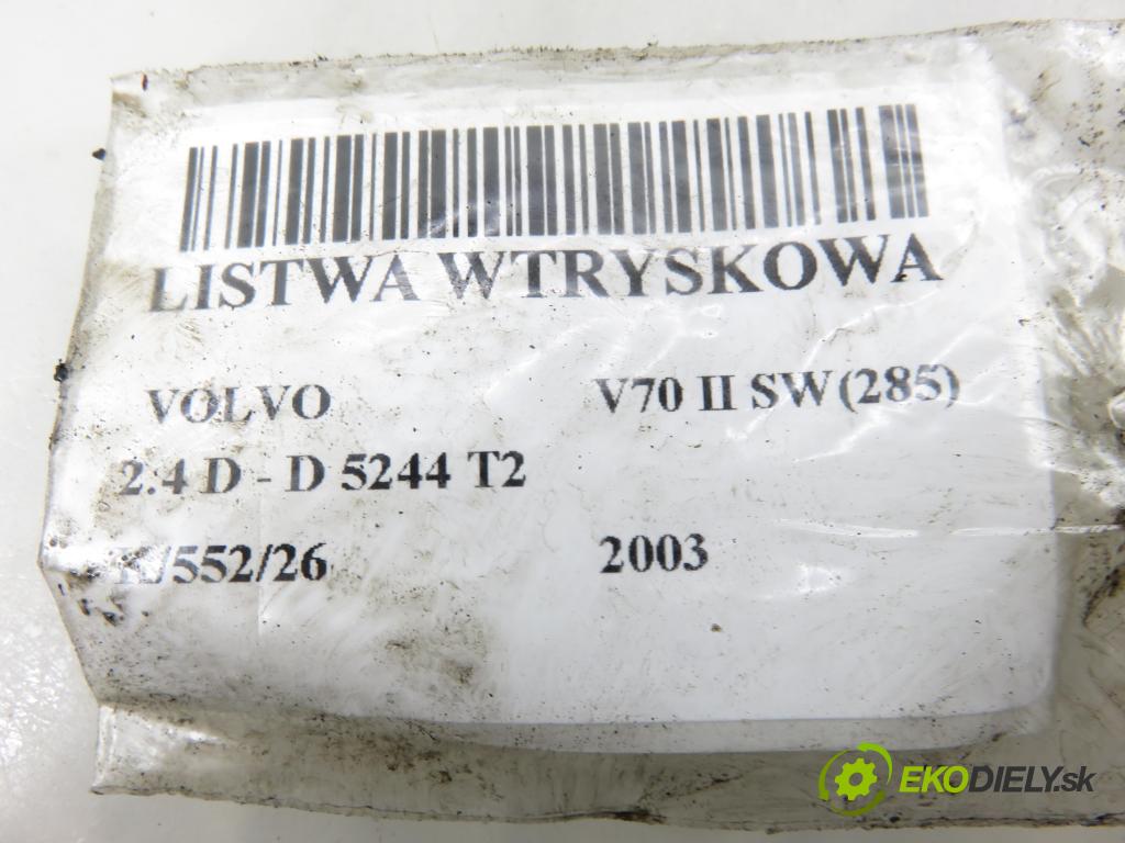 VOLVO V70 II SW (285) KOMBI 2003 96,00 2.4 D 131 2401,00 Lišta vstrekovacia 0445215010 ; 8658252 (Vstrekovacia lišta)