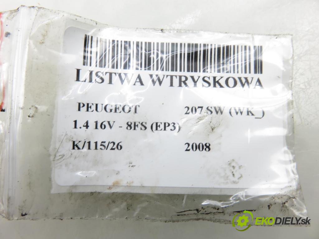 PEUGEOT 207 SW (WK_) KOMBI 2008 70,00 1.4 16V - 8FS (EP3) 1397,00 Lišta vstrekovacia V752817680 ; V757564580 (Vstrekovacia lišta)