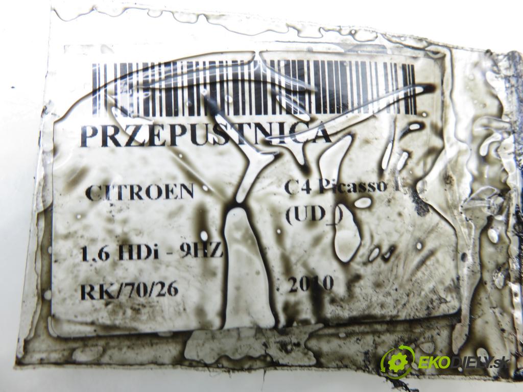 CITROEN C4 Picasso I (UD_) MINIVAN 2010 80,00 1.6 HDi 16V 109 - 9HZ 1560,00 škrtíci klapka 9660030480 ; 25365285 (Škrticí klapka)