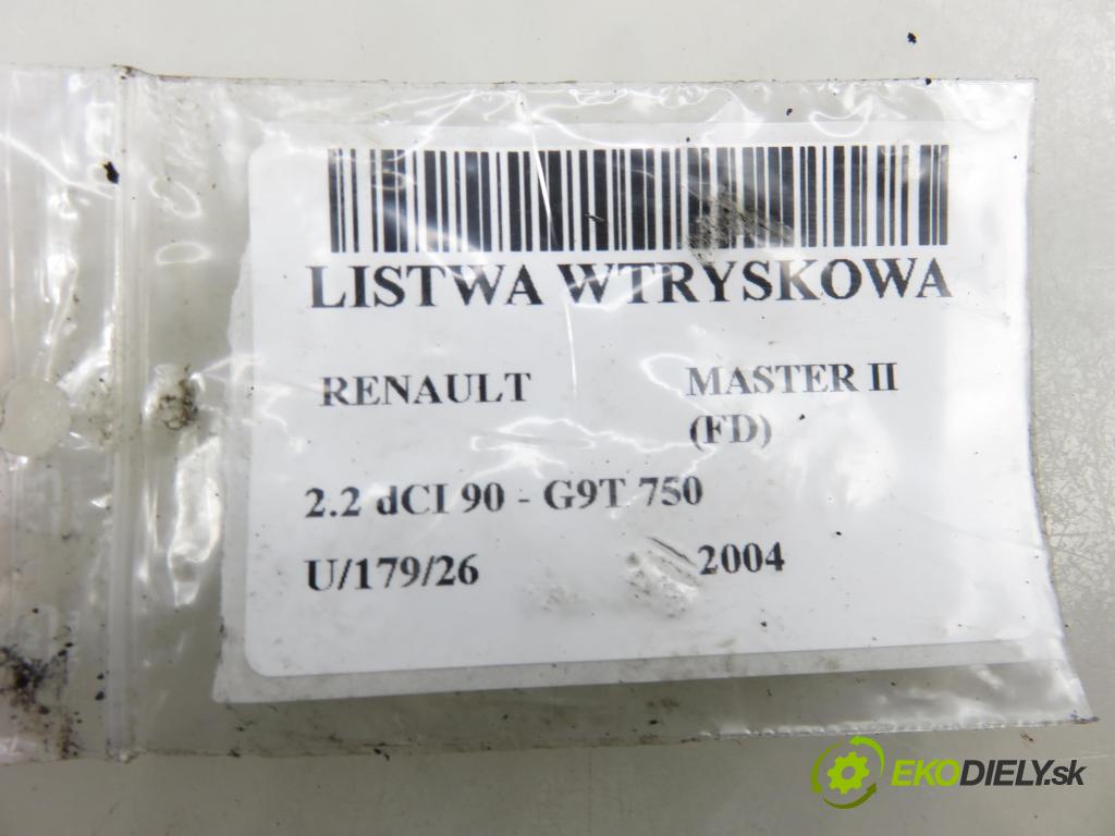 RENAULT MASTER II Skrzynia (FD) FURGON 2004 66,00 2.2 dCI 90 - G9T 750 2188,00 Lišta vstrekovacia 0445214042 ; 8200347593 (Vstrekovacia lišta)