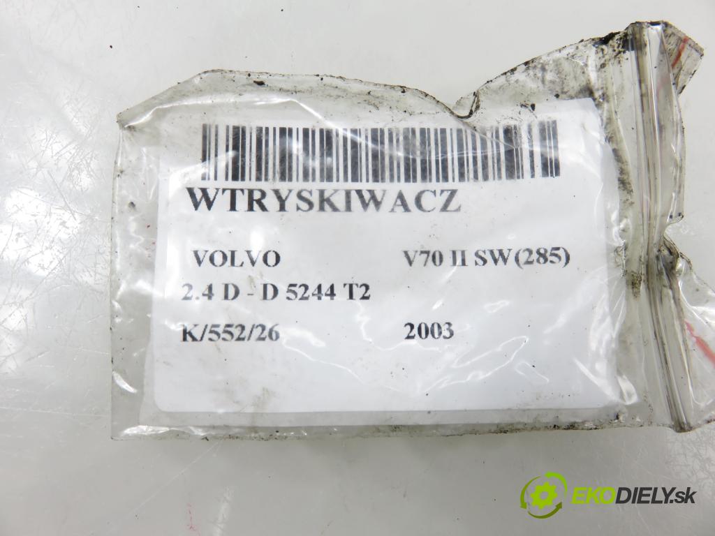 VOLVO V70 II SW (285) KOMBI 2003 96,00 2.4 D 131 2401,00 vstrekovač 0445110078 ; 8658352 (Vstrekovač paliva)