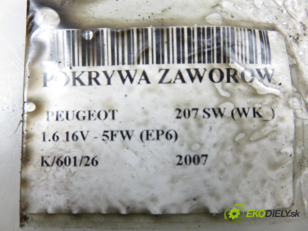 PEUGEOT 207 SW (WK_) KOMBI 2007 88,00 1.6 16V - 5FW (EP6) 1598,00 Kryt Ventilov V757272480 ; M03017B180 ; M03017B150
