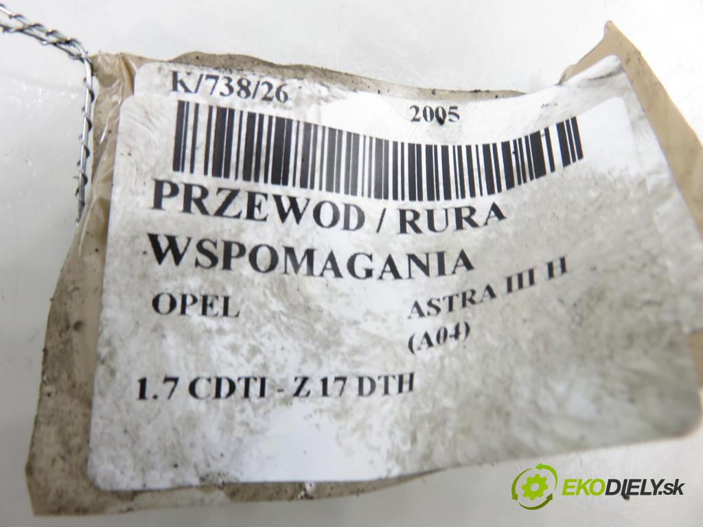 OPEL ASTRA H (A04) HB 2005 74,00 1.7 CDTI 100 - Z 17 DTH 1686,00 rúrka / Rúra servočerpadlo 13122700 ; 13122703