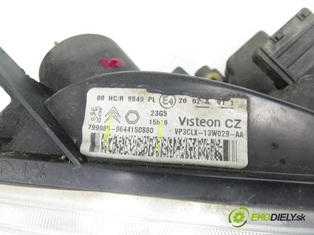 CITROEN BERLINGO / BERLINGO FIRST nadwozie wielkoprzestrzenne (MPV) KOMBIVAN 2005 80,00 1.6 16V (MFNFU) - NFU (TU5JP4) 1587,00 Svetlo PP 9644150880