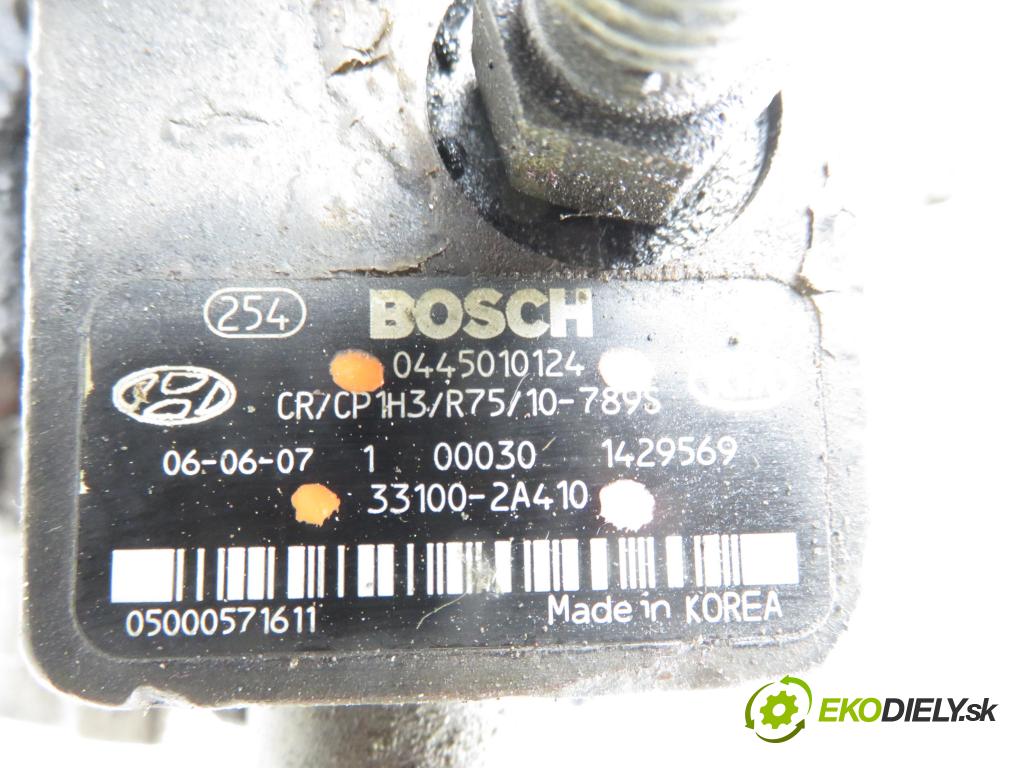 KIA PICANTO (BA) HB 2006 55,00 1.1 CRDi - D3FA 1120,00 Pumpa vysokého tlaku 0445010124 ; 331002A410