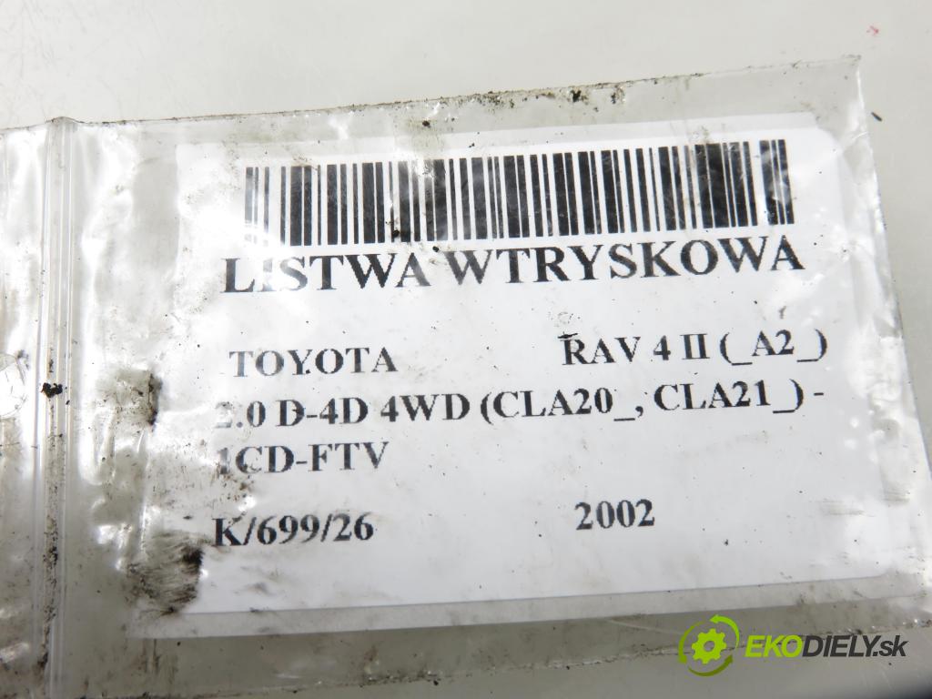 TOYOTA RAV 4 II (_A2_) SUV 2002 85,00 2.0 D-4D 4WD 116 - 1CD-FTV 1995,00 Lišta vstrekovacia 8945812020 (Vstrekovacia lišta)