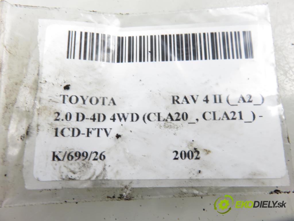 TOYOTA RAV 4 II (_A2_) SUV 2002 85,00 2.0 D-4D 4WD 116 - 1CD-FTV 1995,00 rúrky VSTREKOVAČE: