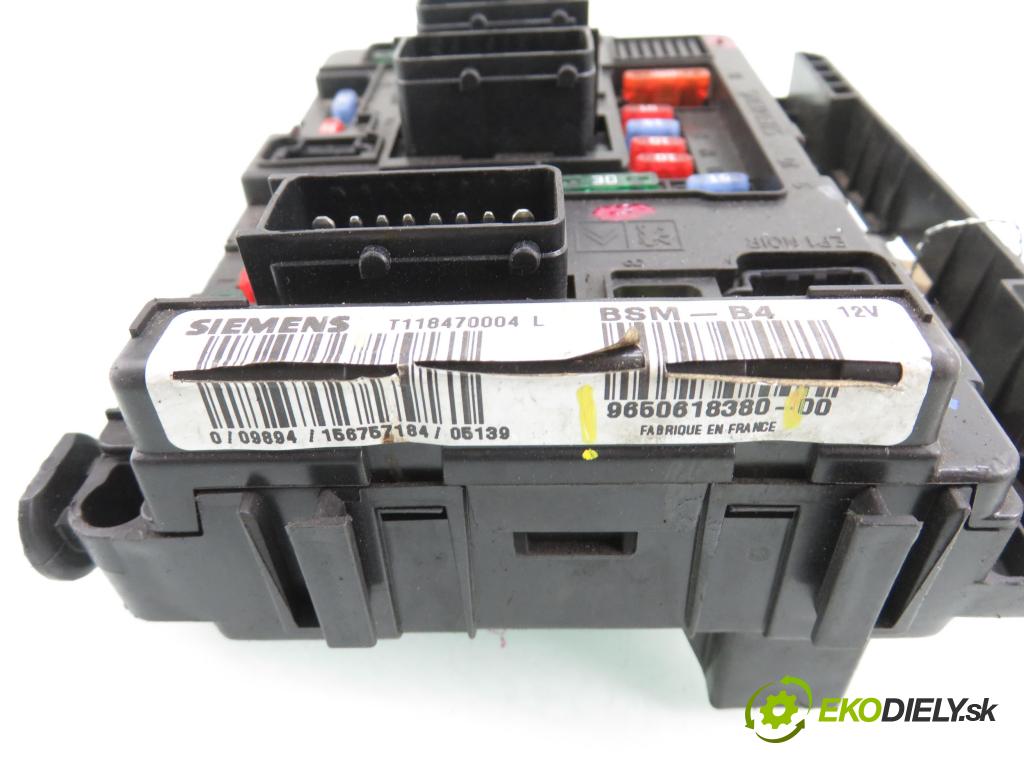 CITROEN BERLINGO / BERLINGO FIRST nadwozie wielkoprzestrzenne (MPV) KOMBIVAN 2005 80,00 1.6 16V (MFNFU) - NFU (TU5JP4) 1587,00 MODUL BSM T118470004L ; 9650618380