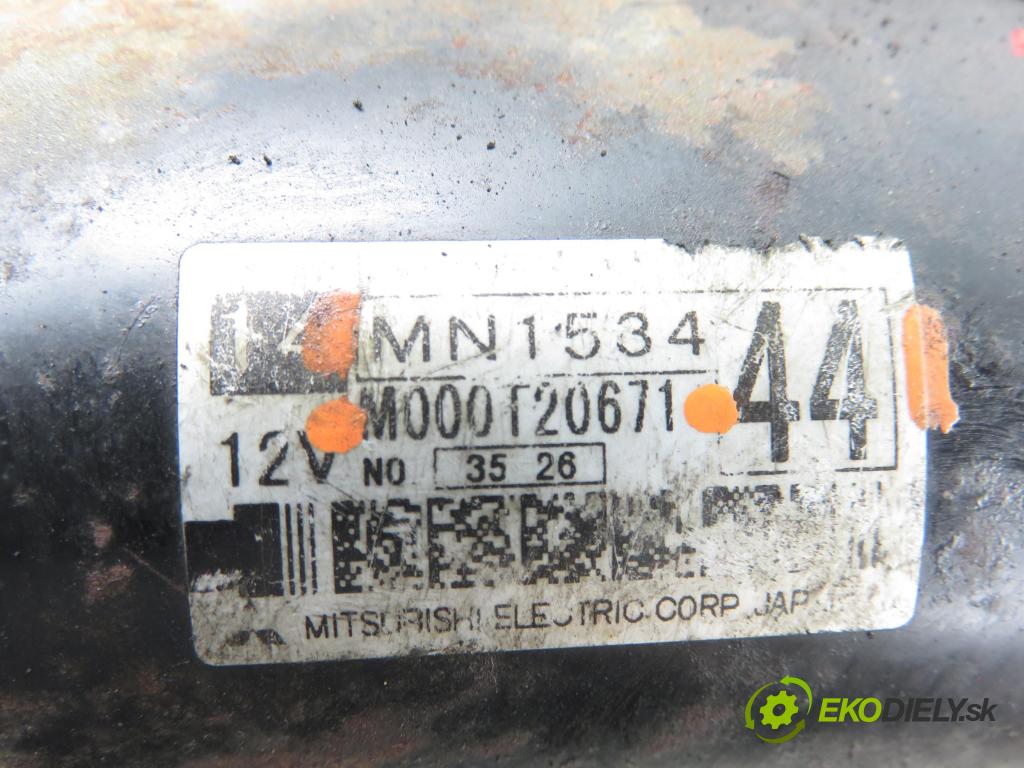 MITSUBISHI OUTLANDER I (CU_W) SUV 2002 100,00 2.0 4WD (CU2W) - 4G63 (DOHC 16V) 1997,00 startér MN153444 ; M000T20671 (Startér)