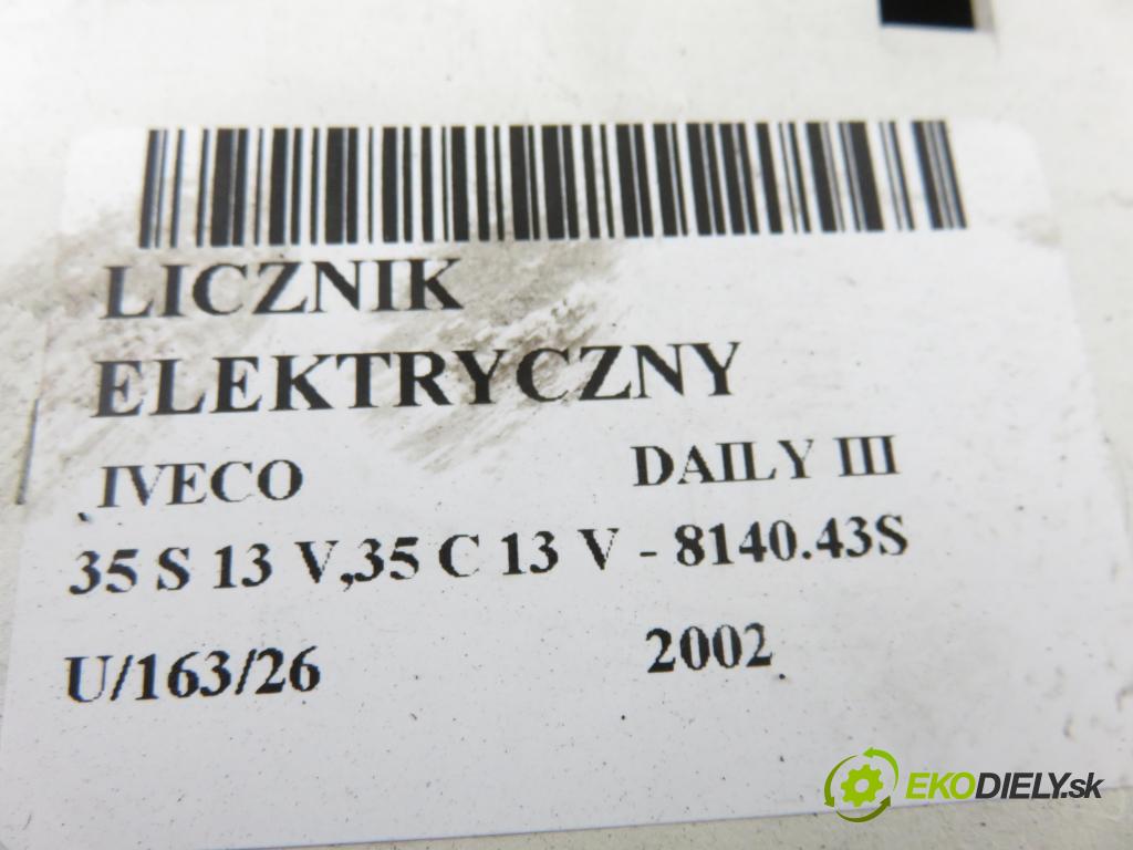 IVECO DAILY III skrzynia FURGON 2002 92,00 2.8 JTD 125 - 8140.43S 2798,00 Prístrojovka elektrický 504055190
