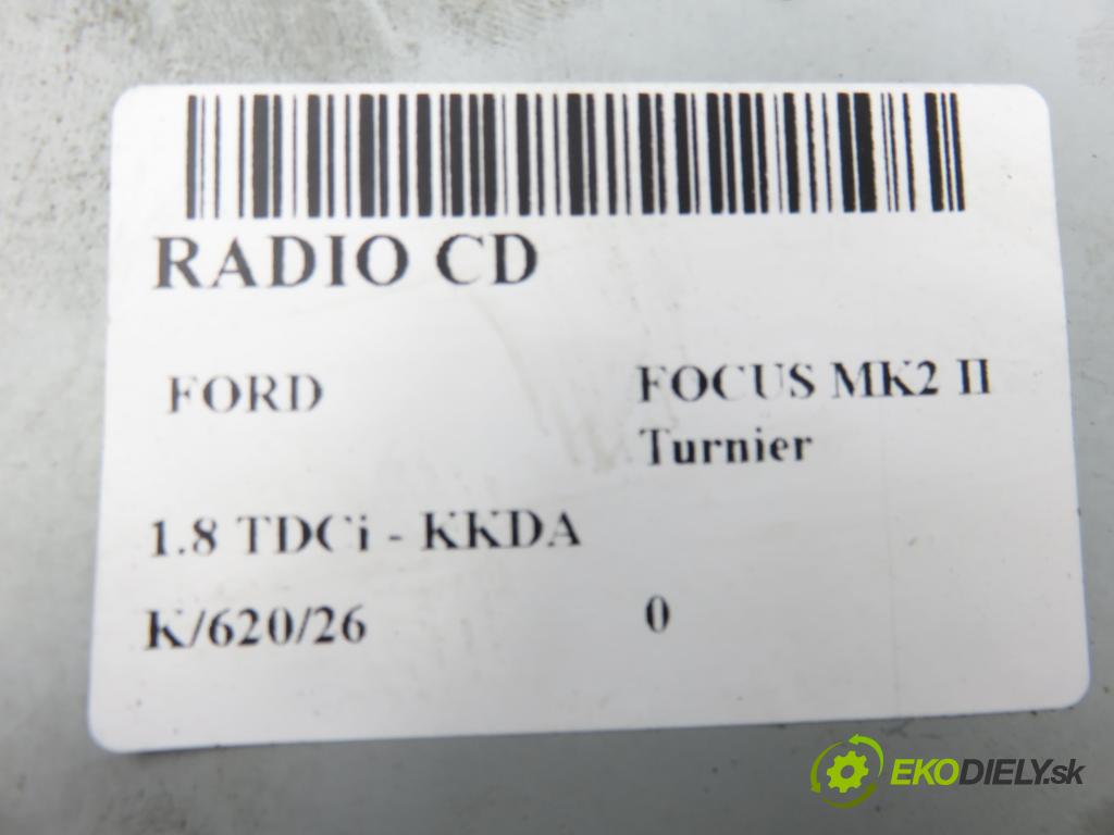 FORD FOCUS II Turnier (DA_, FFS, DS) KOMBI 2006 85,00 1.8 TDCi - KKDA 1753,00 RADIO CD 6S6118C815AG