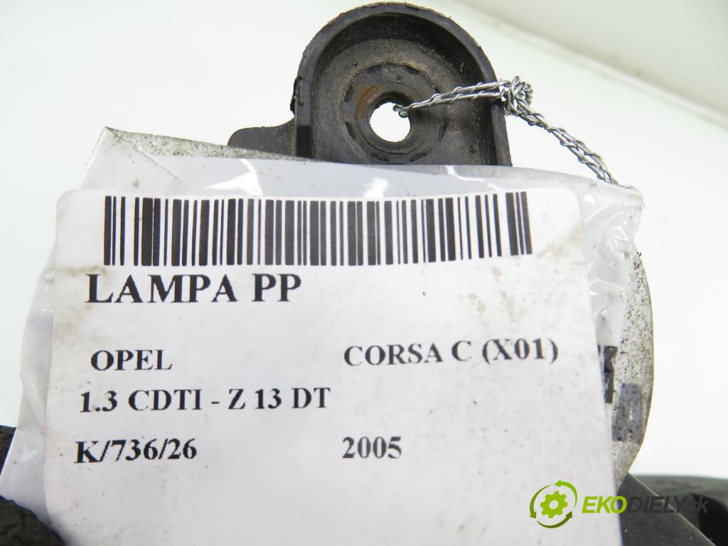 OPEL CORSA C (X01) HB 2005 51,00 1.3 CDTI - Z 13 DT 1248,00 světlo PP 89312829