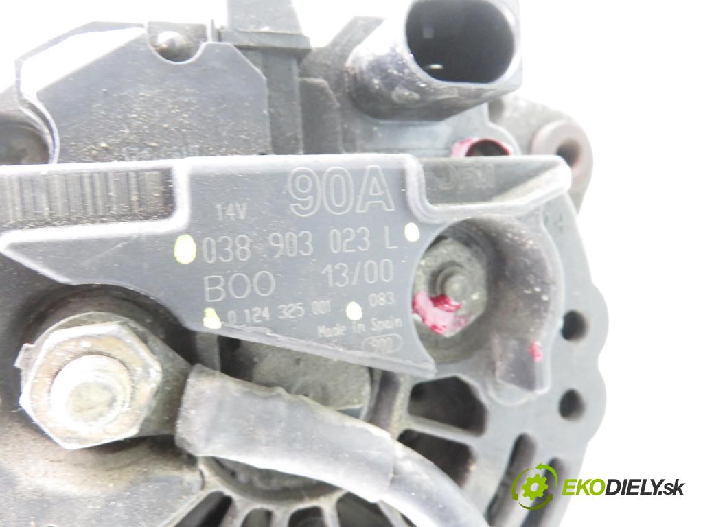 SEAT IBIZA II (6K1) HB 2000 66,00 1.9 TDI 90 - ALH 1896,00 Alternátor 038903023L ; 0124325001 (Alternátor)