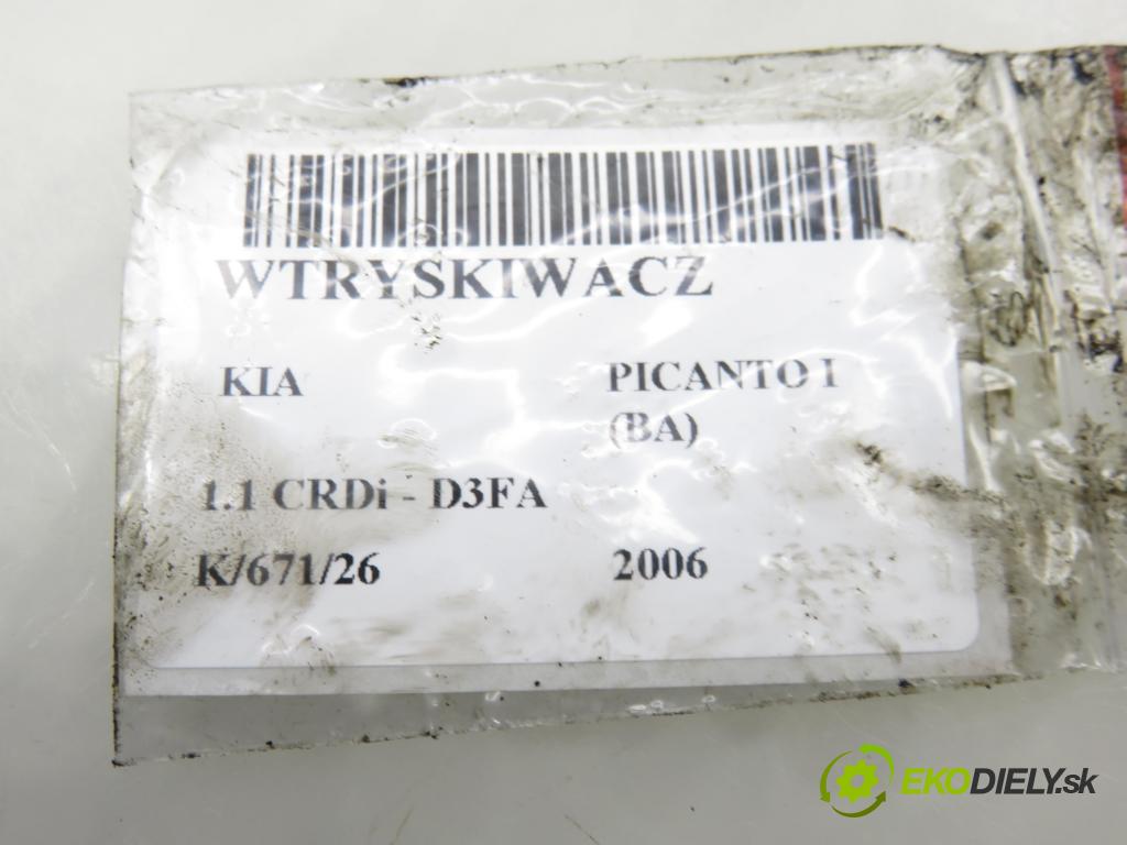 KIA PICANTO (BA) HB 2006 55,00 1.1 CRDi - D3FA 1120,00 vstřikovač 0445110256 ; 338002A400 (Vstřikovač paliva)