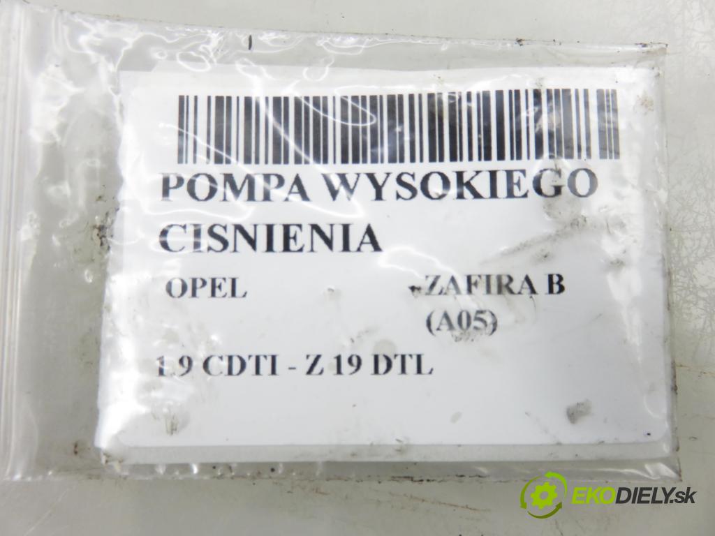 OPEL ZAFIRA B (A05) MINIVAN 2006 74,00 1.9 CDTI 8V 101 - Z 19 DTL 1910,00 pumpa vysokého TLAK: 0445010156 ; 0055206679