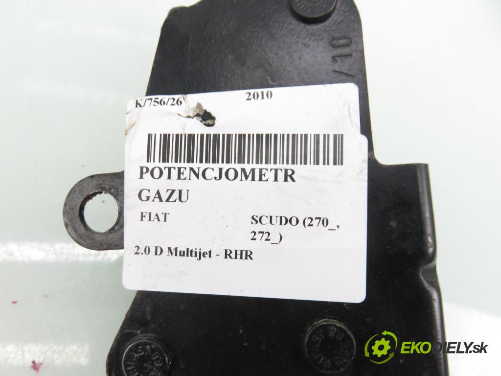 FIAT SCUDO (270_, 272_) BUS 2010 100,00 2.0 D Multijet - RHR 1997,00 potenciometr plynového pedálu 6PV00994909 ; 1401280880 (Potenciometr plynového pedálu)