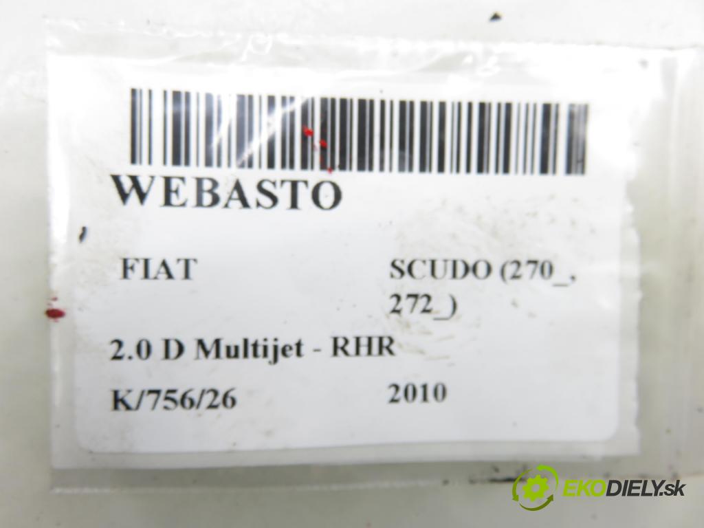 FIAT SCUDO (270_, 272_) BUS 2010 100,00 2.0 D Multijet - RHR 1997,00 Webasto 9016835B (Webasto (nezávislé kúrenie))