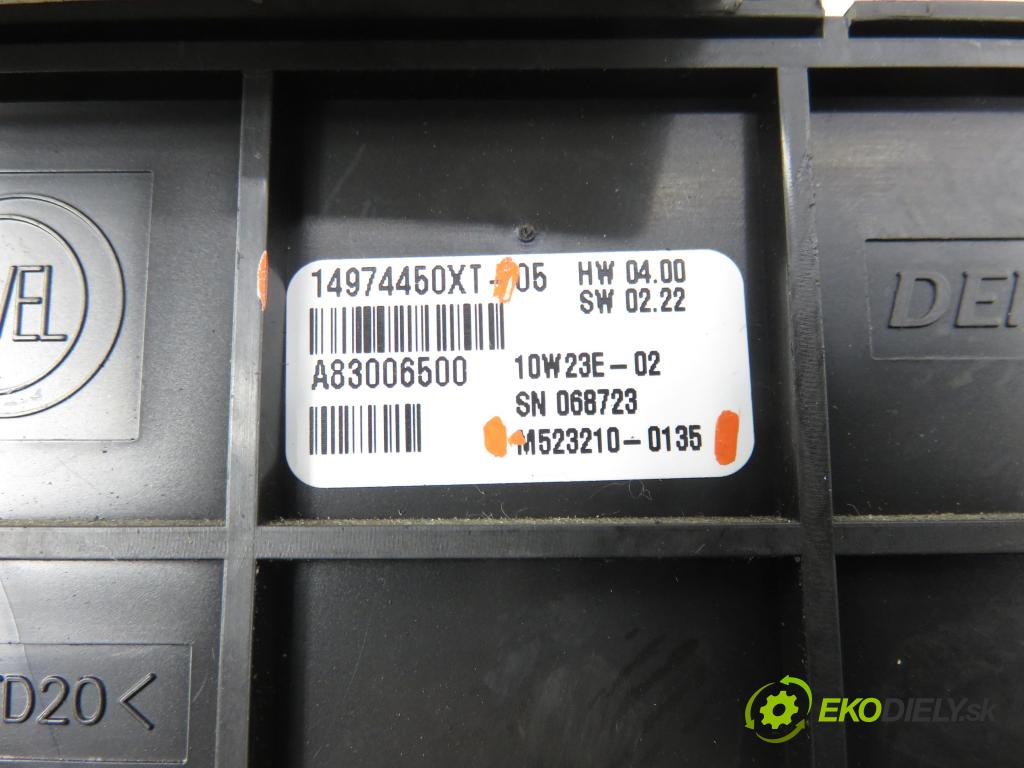 FIAT SCUDO (270_, 272_) BUS 2010 100,00 2.0 D Multijet - RHR 1997,00 Panel kúrenia KLIMATRONIK 14974450XT ; 5232100135