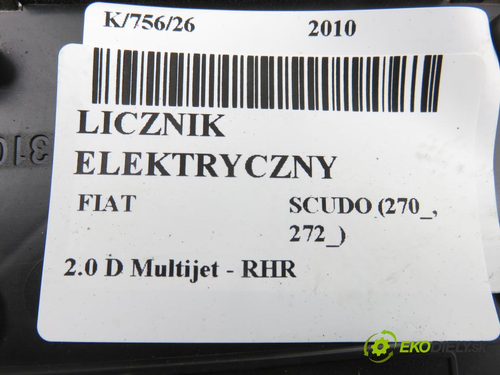 FIAT SCUDO (270_, 272_) BUS 2010 100,00 2.0 D Multijet - RHR 1997,00 Prístrojovka elektrický 9665983980