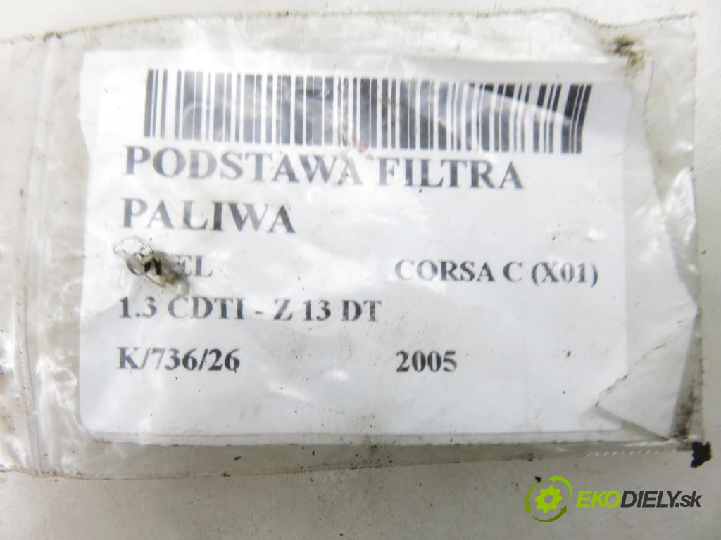 OPEL CORSA C (X01) HB 2005 51,00 1.3 CDTI - Z 13 DT 1248,00 obal filtra paliva 13161902