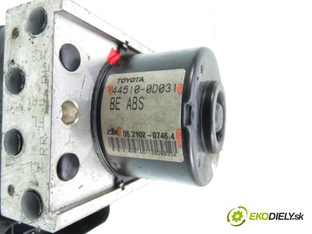 TOYOTA YARIS (_P9_) HB 2008 66,00 1.4 D-4D (NLP90_) - 1ND-TV 1364,00 Pumpa ABS 06210907463 ; 895410D040 ; 06210207464 (Pumpa ABS)