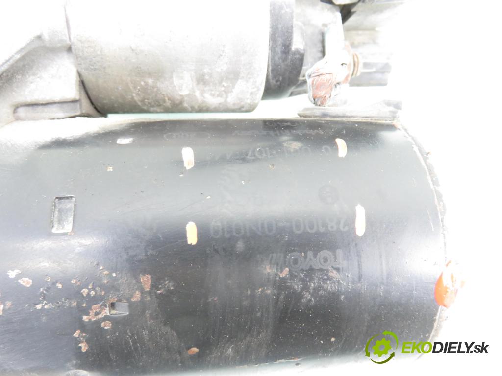 TOYOTA YARIS (_P9_) HB 2008 66,00 1.4 D-4D (NLP90_) - 1ND-TV 1364,00 startér 0001107441 ; 281000N010 (Startér)