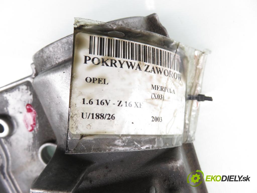 OPEL MERIVA A nadwozie wielkoprzestrzenne (MPV) (X03) MINIVAN 2003 74,00 1.6 16V - Z 16 XE 1598,00 Kryt Ventilov 24417248