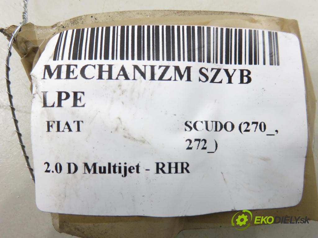 FIAT SCUDO (270_, 272_) BUS 2010 100,00 2.0 D Multijet - RHR 1997,00 mechanismus oken 400982F