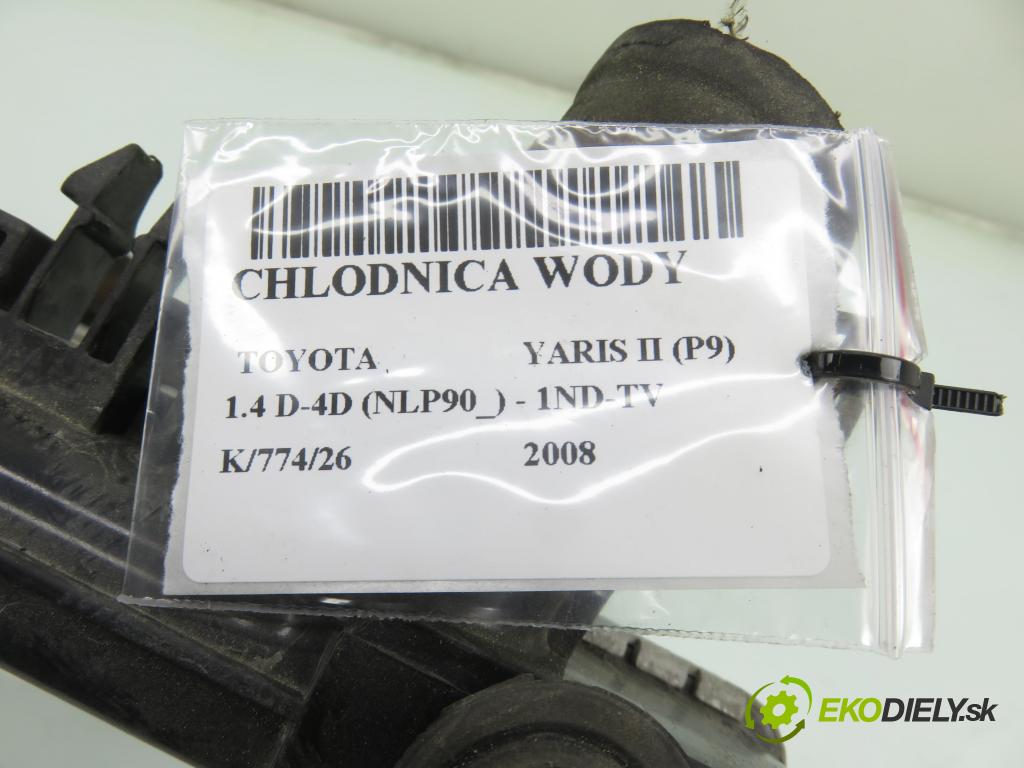 TOYOTA YARIS (_P9_) HB 2008 66,00 1.4 D-4D (NLP90_) - 1ND-TV 1364,00 chladič vody