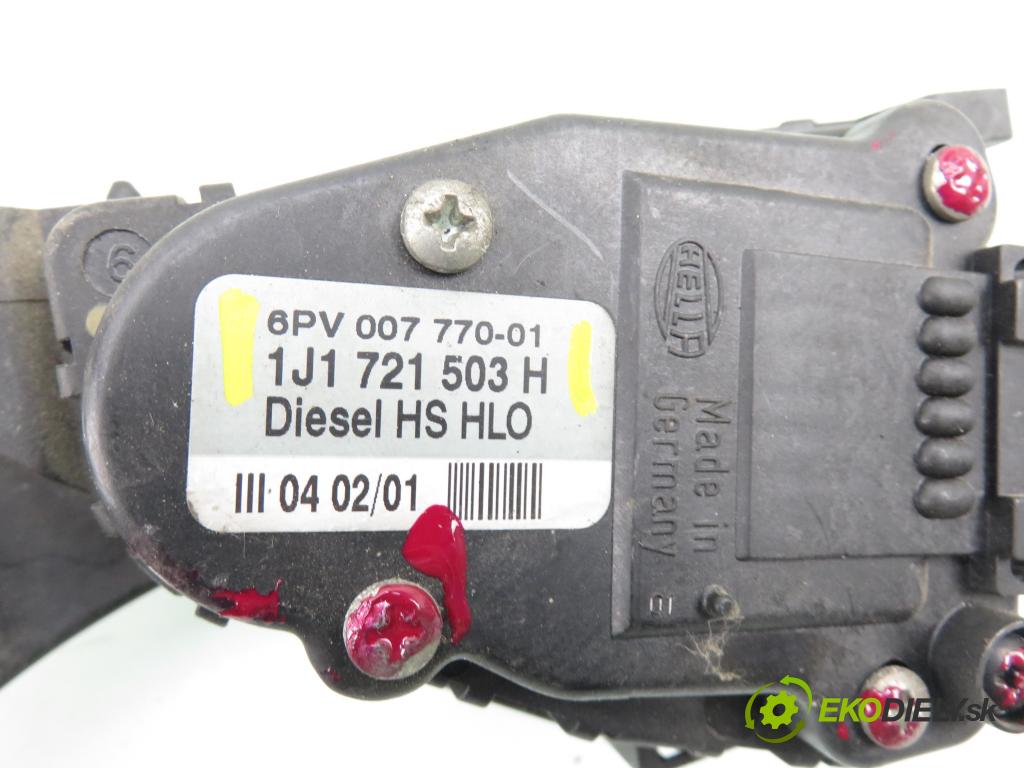 AUDI A3 (8L1) HB 2001 96,00 1.9 TDI PD 130 - ASZ 1896,00 Potenciometer plynu 1J1721503H ; 6PV00777001 (Potenciometer plynového pedálu)