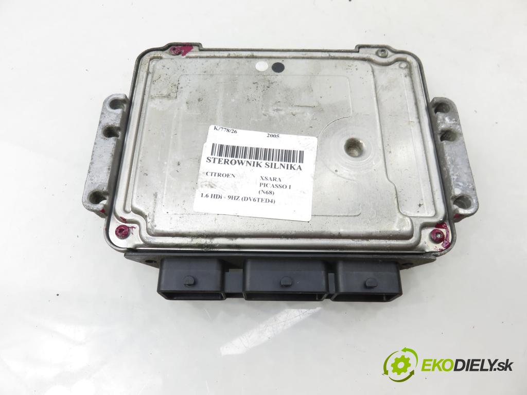 CITROEN XSARA PICASSO (N68) MINIVAN 2005 80,00 1.6 HDi - 9HZ (DV6TED4) 1560,00 Riadiaca jednotka Motor 9656162280 ; 0281011392 ; 9653958980