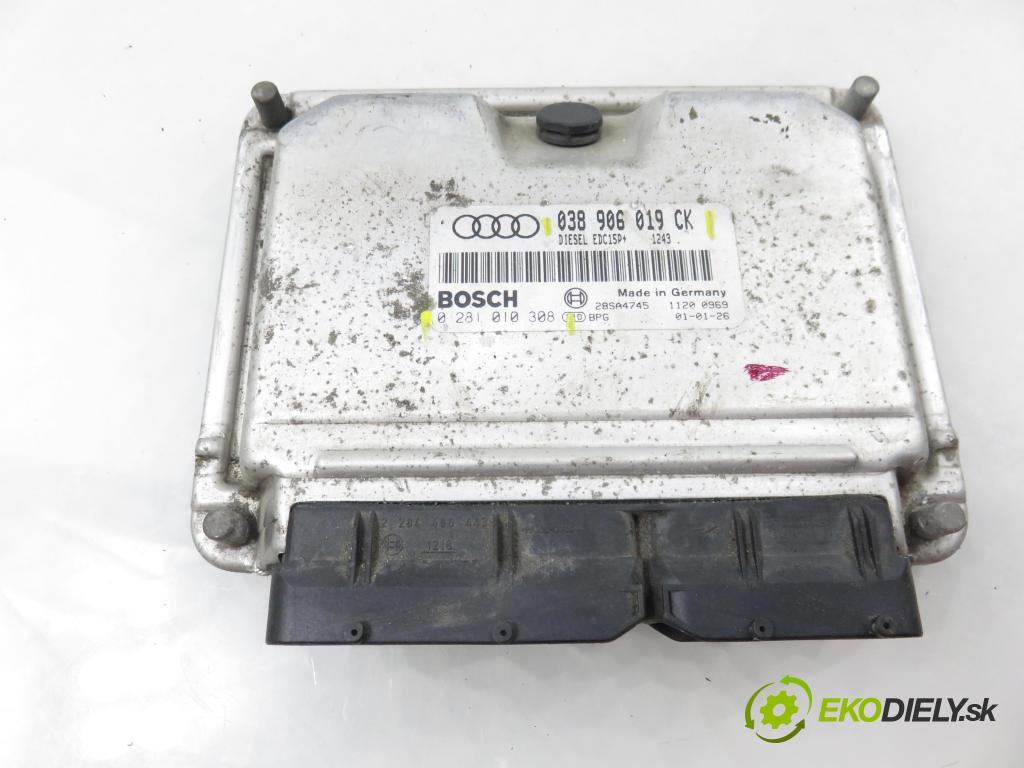 AUDI A3 (8L1) HB 2001 96,00 1.9 TDI - ASZ 1896,00 Riadiaca jednotka Motor 038906019CK ; 0281010308