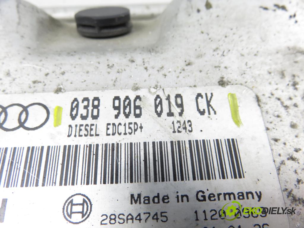 AUDI A3 (8L1) HB 2001 96,00 1.9 TDI - ASZ 1896,00 Riadiaca jednotka Motor 038906019CK ; 0281010308
