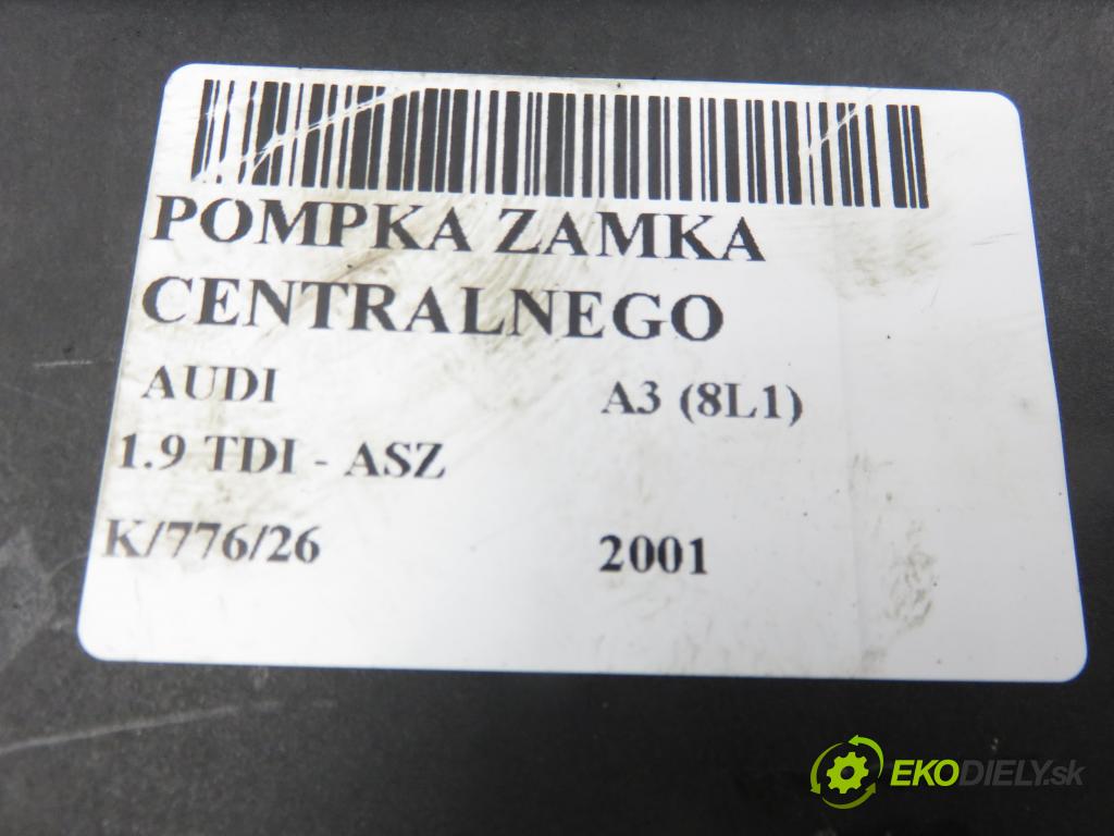 AUDI A3 (8L1) HB 2001 96,00 1.9 TDI PD 130 - ASZ 1896,00 motorek zámku centrálního 8D0862257B