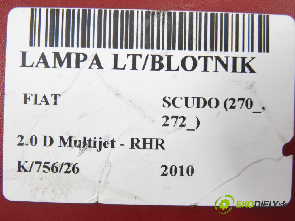 FIAT SCUDO (270_, 272_) BUS 2010 100,00 2.0 D Multijet - RHR 1997,00 Svetlo ľavé zadné