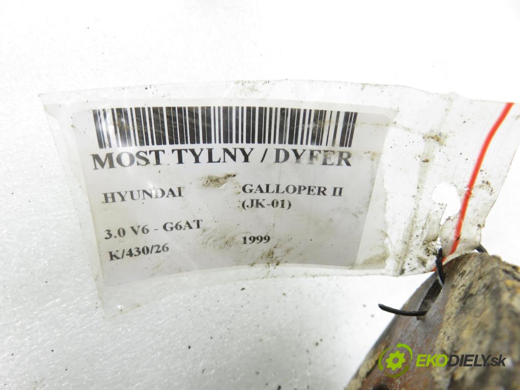 HYUNDAI GALLOPER II (JK-01) TERENOWY 1999 104,00 3.0 V6 - G6AT 2972,00 Most zadný / ,diferenciál