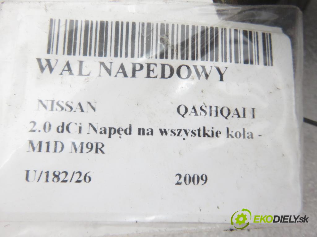NISSAN QASHQAI / QASHQAI +2 I (J10, JJ10) SUV 2009 110,00 2.0 dCi AWD 150 - M1D M9R 1994,00 hriadeľ JAZDA: