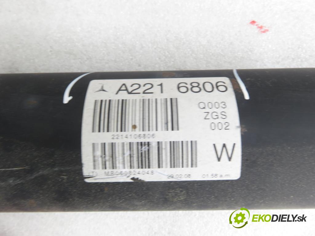 MERCEDES-BENZ KLASA S (W221) SEDAN 2008 200,00 S 350 (221.056, 221.156) - M 272.965 3498,00 hriadeľ JAZDA: 2216806