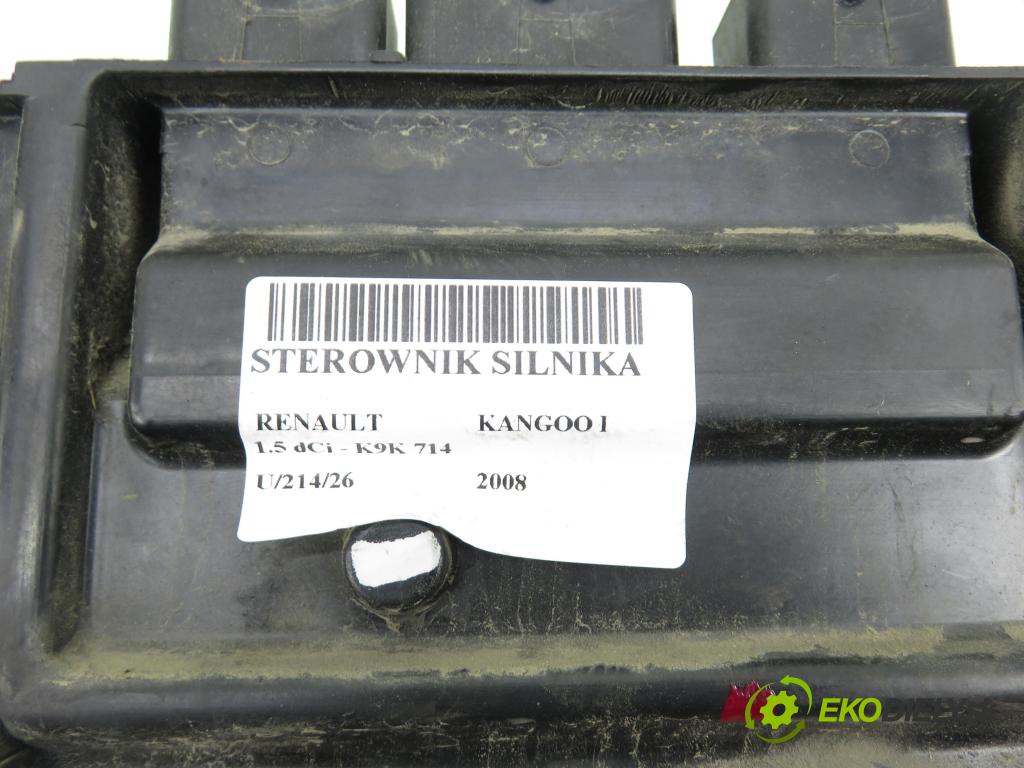 RENAULT KANGOO (KC0/1_) KOMBIVAN 2008 50,00 1.5 dCi 68 - K9K 714 1461,00 řídící jednotka motora 8200582518 ; 8200911562 ; R0401B037C
