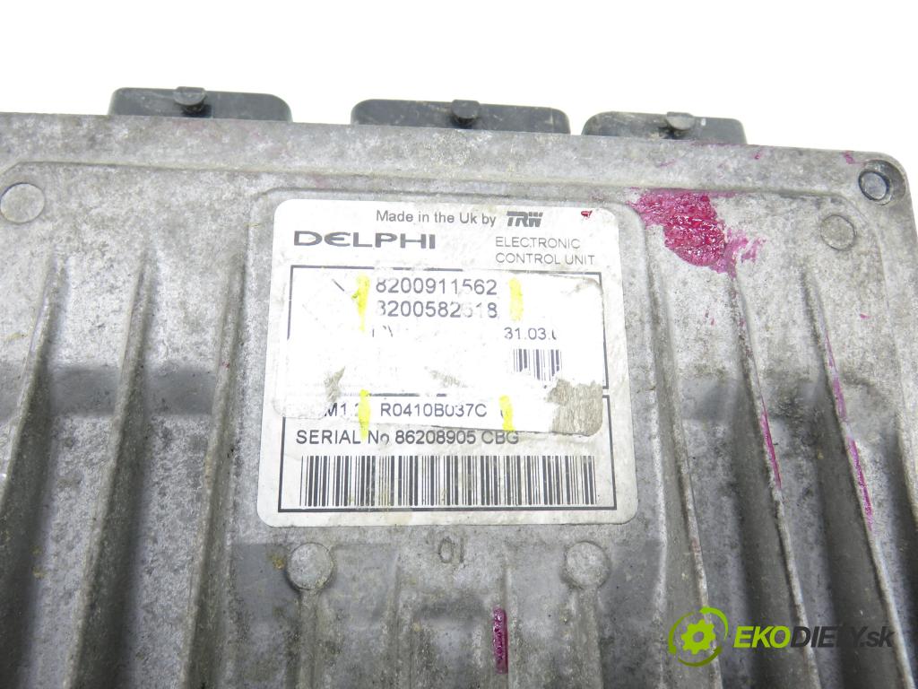 RENAULT KANGOO (KC0/1_) KOMBIVAN 2008 50,00 1.5 dCi 68 - K9K 714 1461,00 řídící jednotka motora 8200582518 ; 8200911562 ; R0401B037C