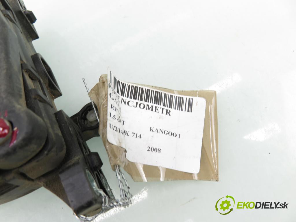 RENAULT KANGOO (KC0/1_) KOMBIVAN 2008 50,00 1.5 dCi 68 - K9K 714 1461,00 Potenciometer plynu 8200699691 ; 6PV00811924 (Potenciometer plynového pedálu)