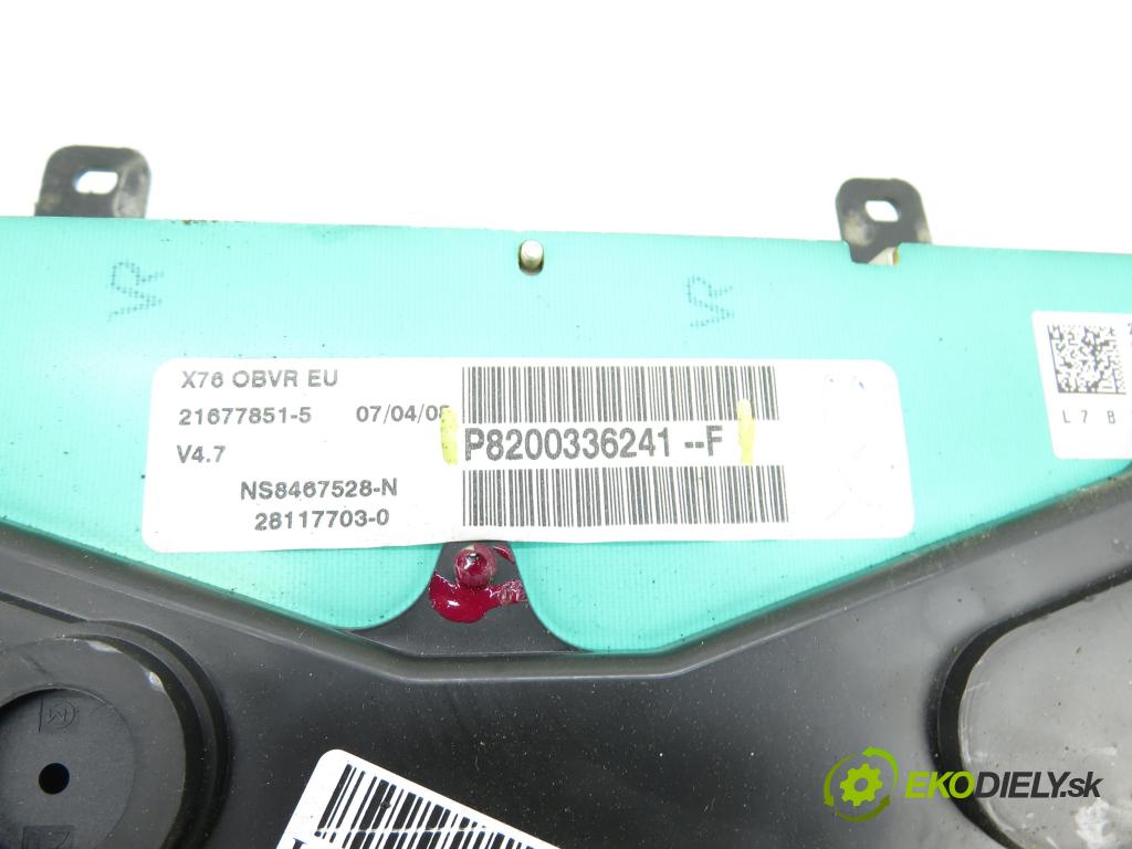 RENAULT KANGOO (KC0/1_) KOMBIVAN 2008 50,00 1.5 dCi 68 - K9K 714 1461,00 prístrojovka elektrický P8200336241F
