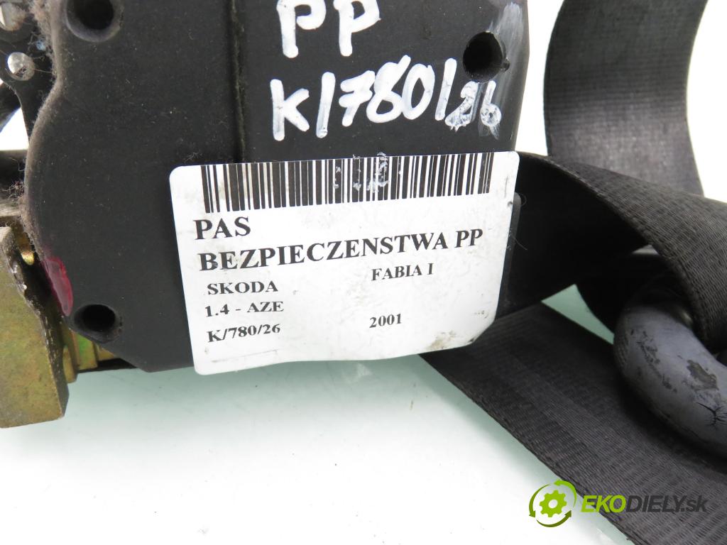 SKODA FABIA I (6Y2) HB 2001 44,00 1.4 MPi 60 - AZE 1397,00 Držiak bezpečnostný PP 6Y0857702E ; 33017328