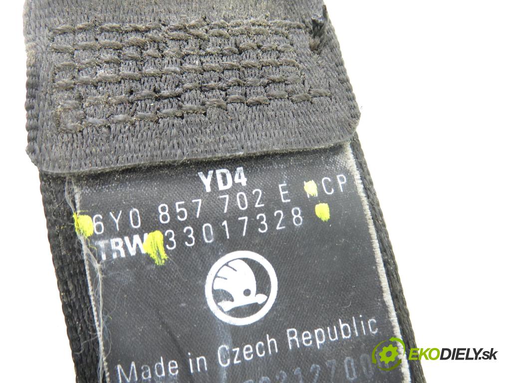 SKODA FABIA I (6Y2) HB 2001 44,00 1.4 MPi 60 - AZE 1397,00 Držiak bezpečnostný PP 6Y0857702E ; 33017328