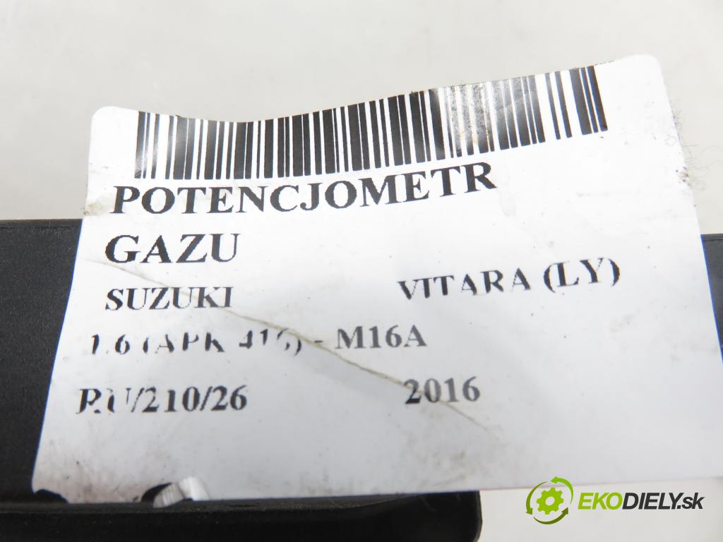 SUZUKI VITARA (LY) CROSSOVER 2016 0,00 1.6 (APK 416) - M16A 1586,00 Potenciometer plynu 6PV00907409 ; 4940068L51 (Potenciometer plynového pedálu)