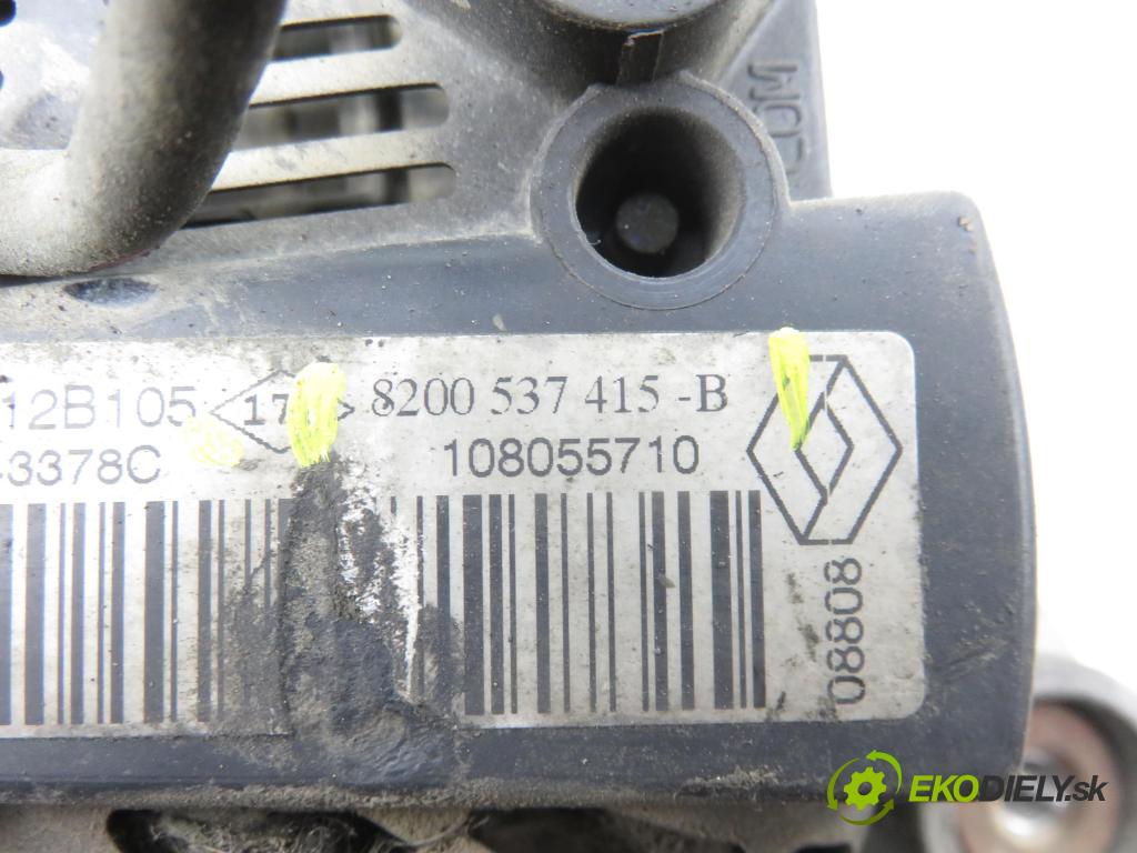 RENAULT KANGOO (KC0/1_) KOMBIVAN 2008 50,00 1.5 dCi 68 - K9K 714 1461,00 Alternátor 8200537415B (Alternátor)