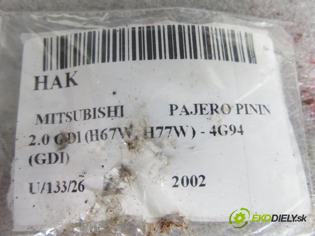 MITSUBISHI PAJERO PININ (H6_W, H7_W) SUV 2002 95,00 2.0 GDI (H67W, H77W) - 4G94 (GDI) 1999,00 Hák 