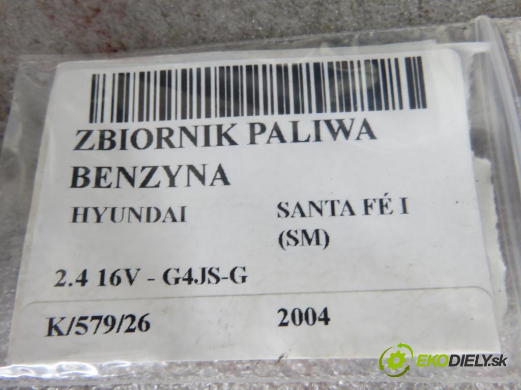 HYUNDAI SANTA FÉ I (SM) SUV 2004 107,00 2.4 16V 146 - G4JS-G 2351,00 nádržka paliva benzín